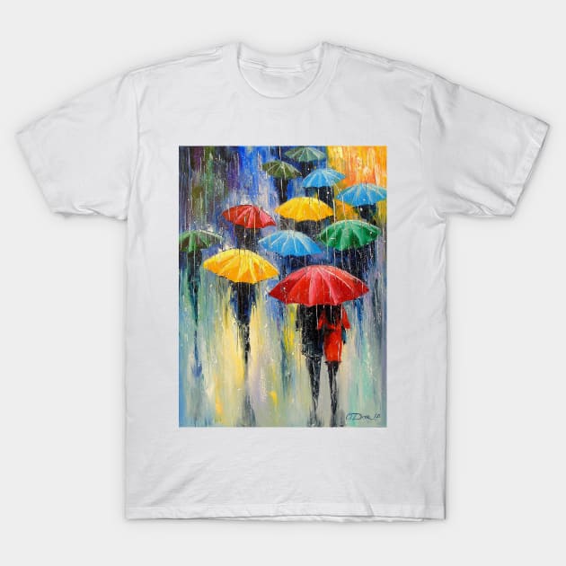 Rain T-Shirt by OLHADARCHUKART